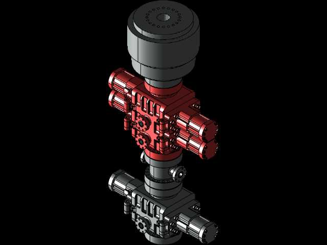 防喷器组11\”-15M(Solidworks 2016)
