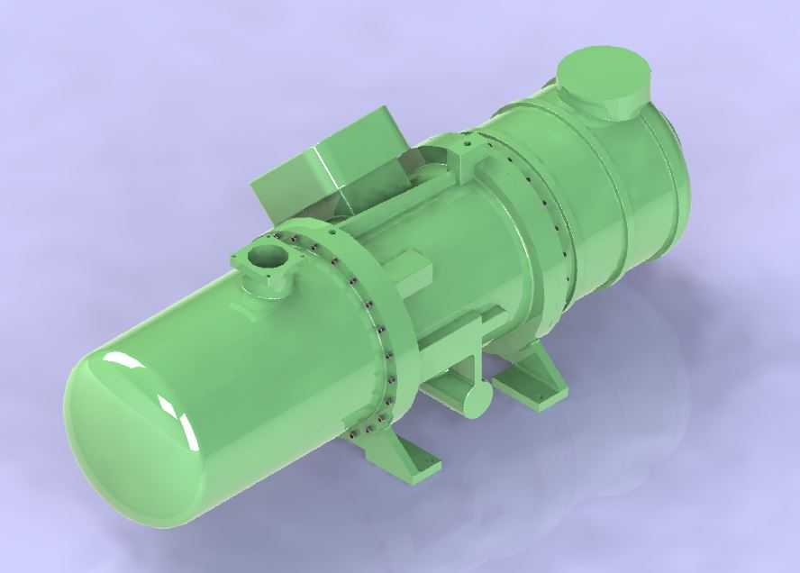 HVAC螺杆压缩机半密封150吨