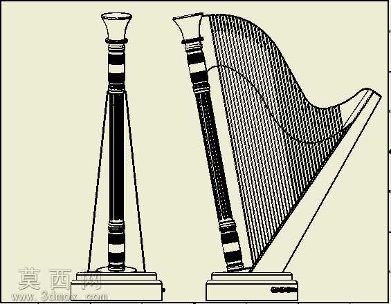 竖琴音乐仪器