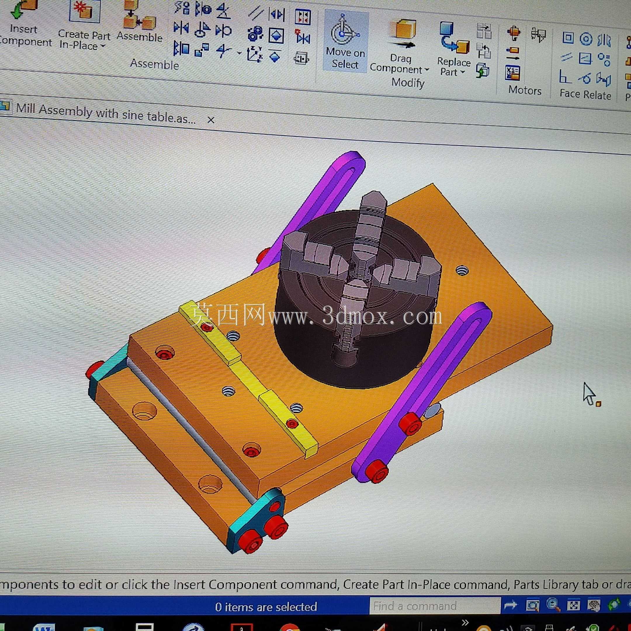 带T形槽板的小型轧机正弦工作台