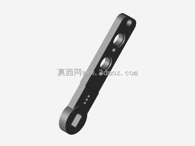 带拨动夹的法兰钻模