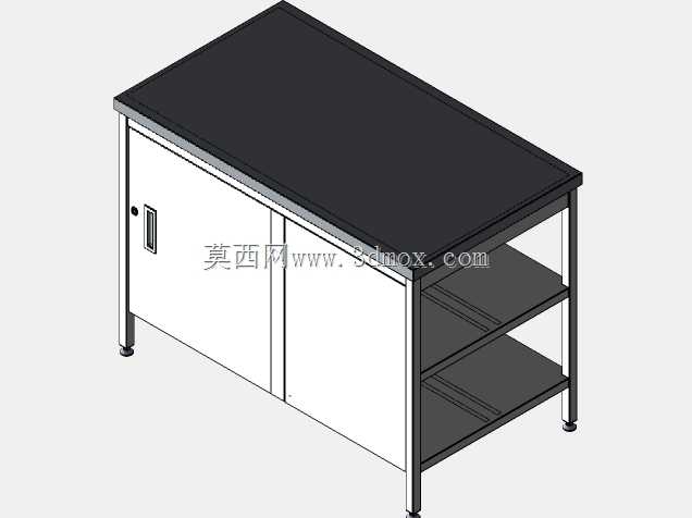 带搁板的工作台(橱柜)1150х650х850(铰链门)
