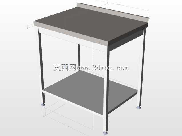 带架子的厨房工作台