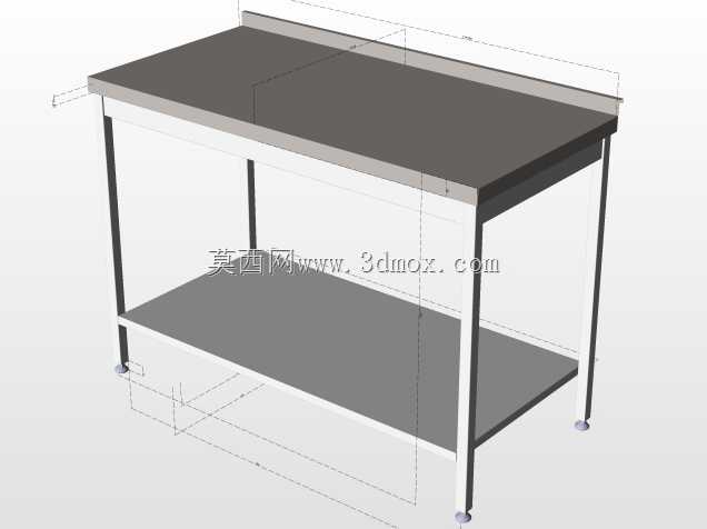 带架子的厨房工作台