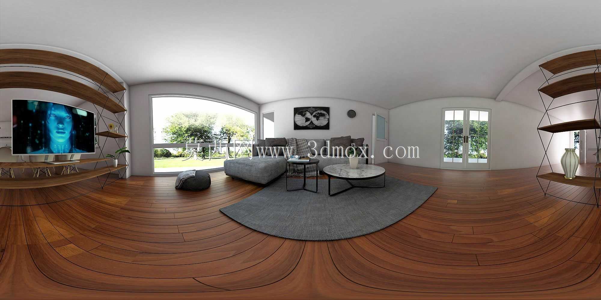 如何用Sketchup和Vray渲染360度全景图像
