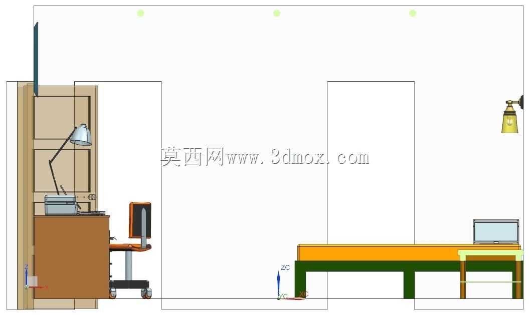 右一楼卧室,4.5 x 3.35(m)