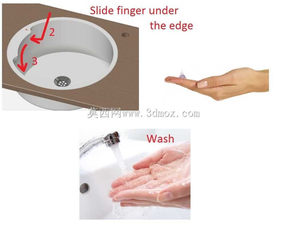 带肥皂泵的水槽