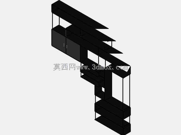 书架\u0026卧室效果图