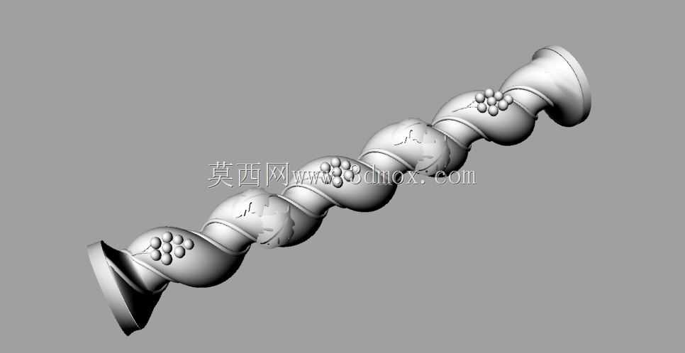 扭曲木栏杆