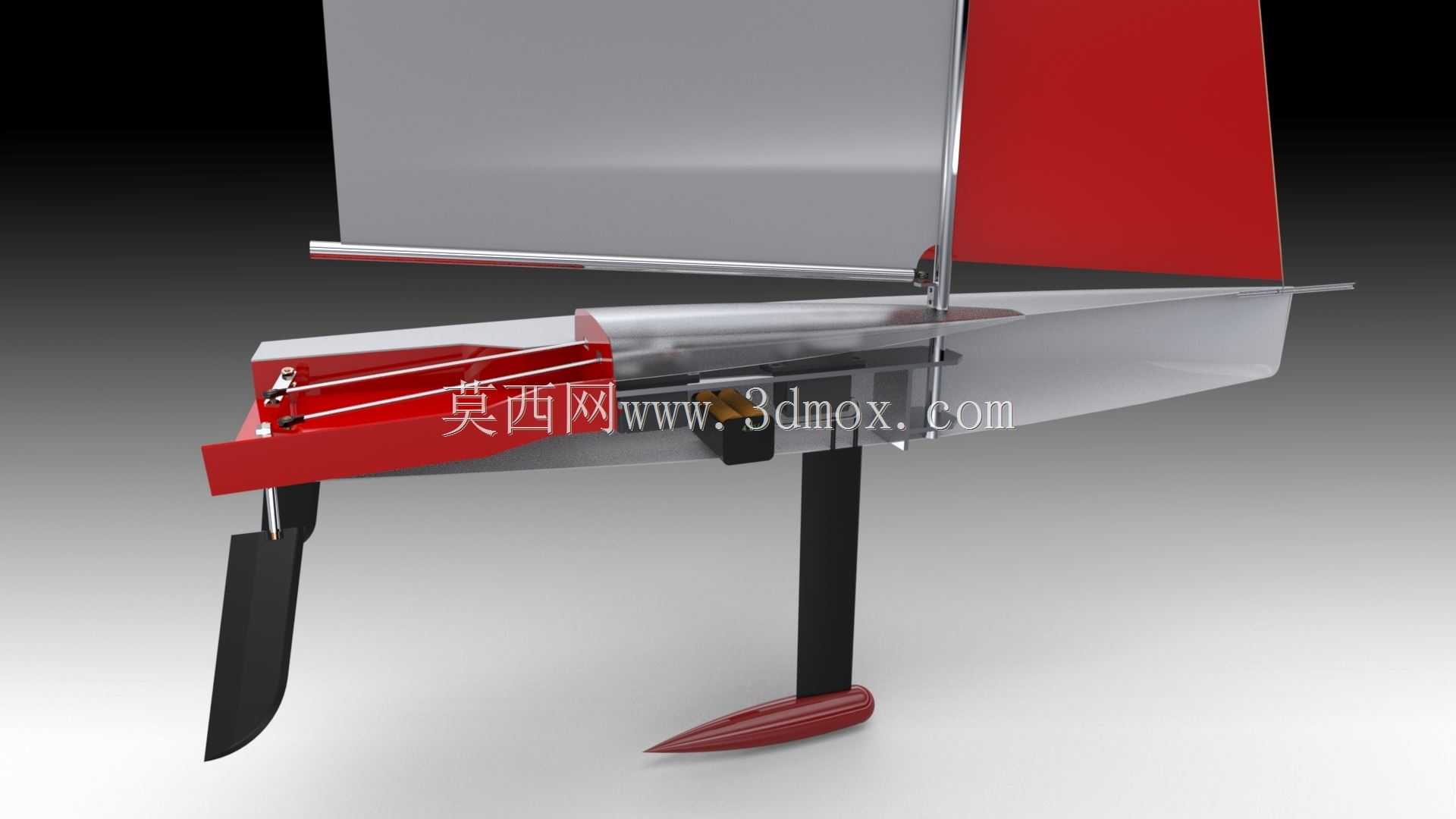 40级RC帆船-比例尺1:18
