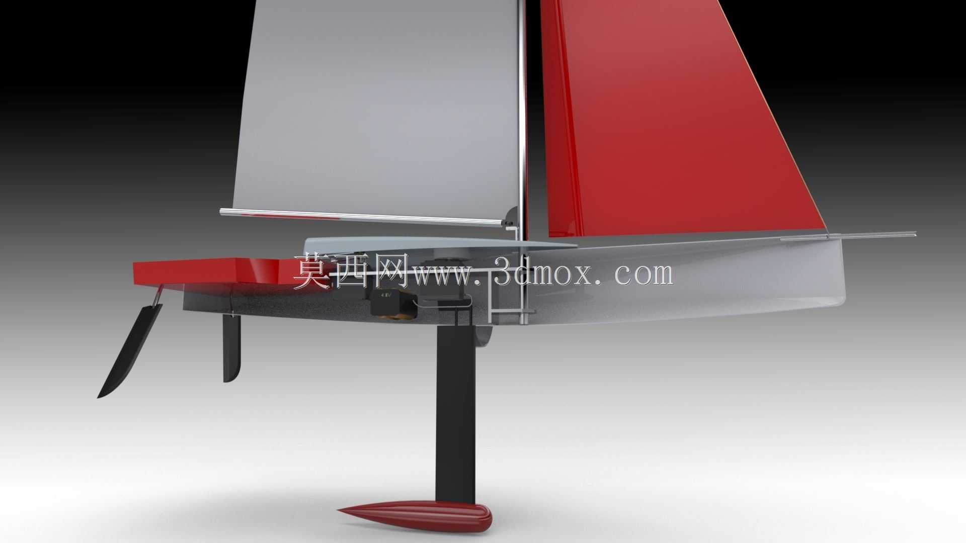 40级RC帆船-比例尺1:18