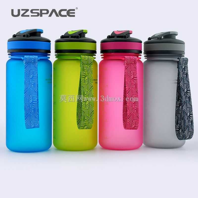 UZSPACE塑料运动水瓶(1000ml)TRITAN BPA无泄漏户外骑行