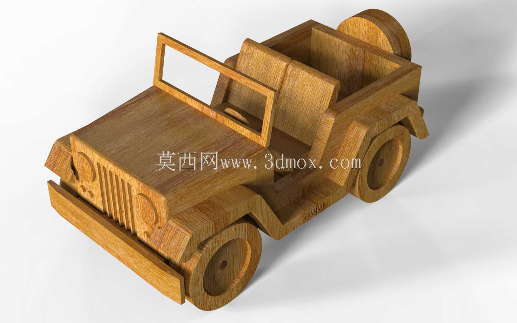 木制玩具吉普车