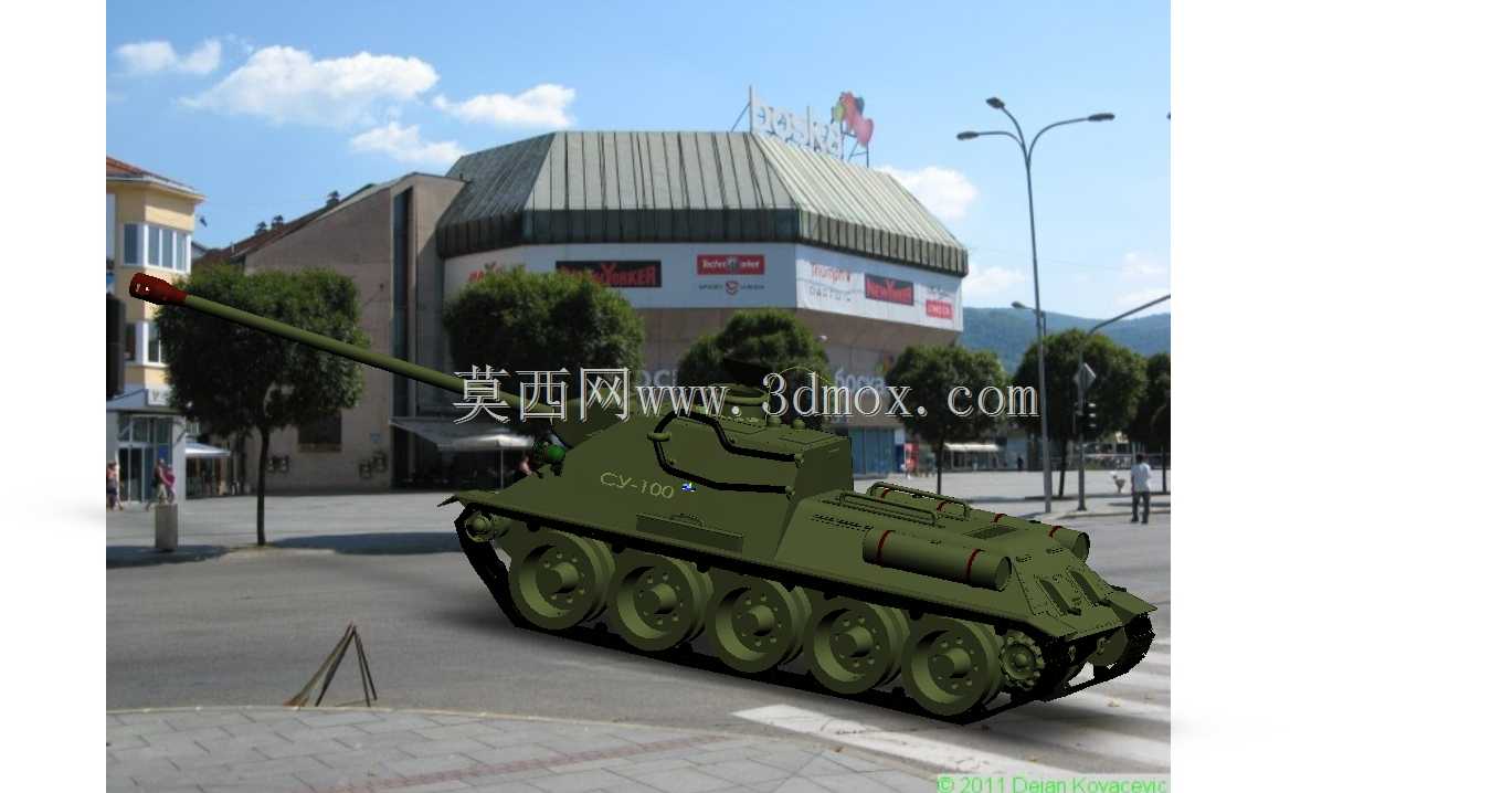 坦克SU-100 tenk