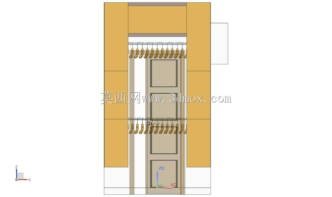 左一楼卧室更衣室,2.0 x 1.55(m)