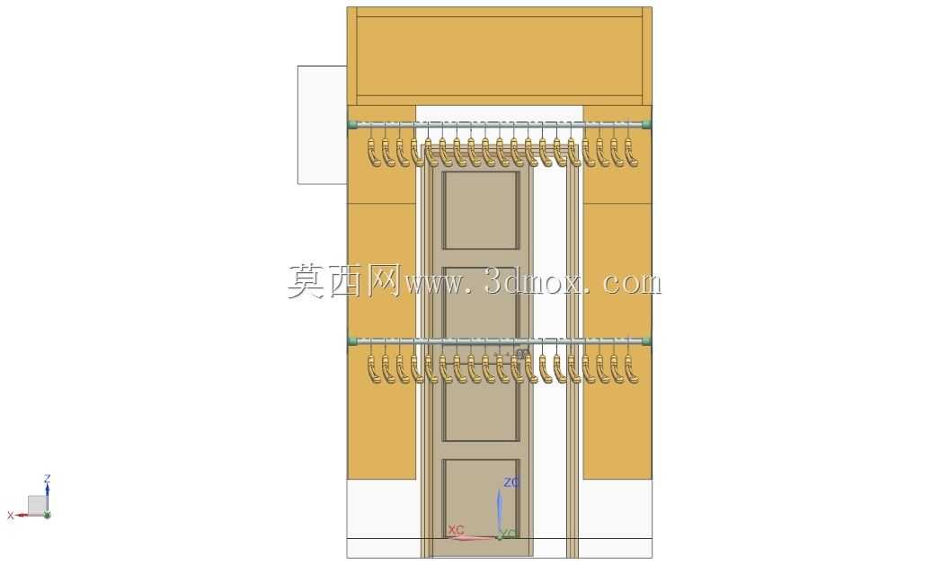 左一楼卧室更衣室,2.0 x 1.55(m)