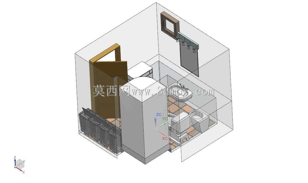 一楼浴室,3.0 x 2.85(m)