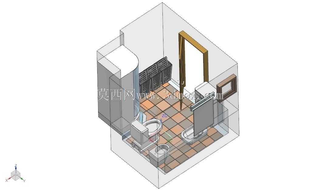 一楼浴室,3.0 x 2.85(m)