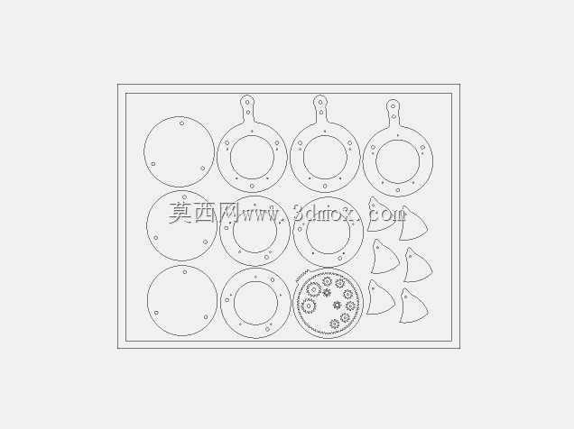 带齿轮旋钮的虹膜盒