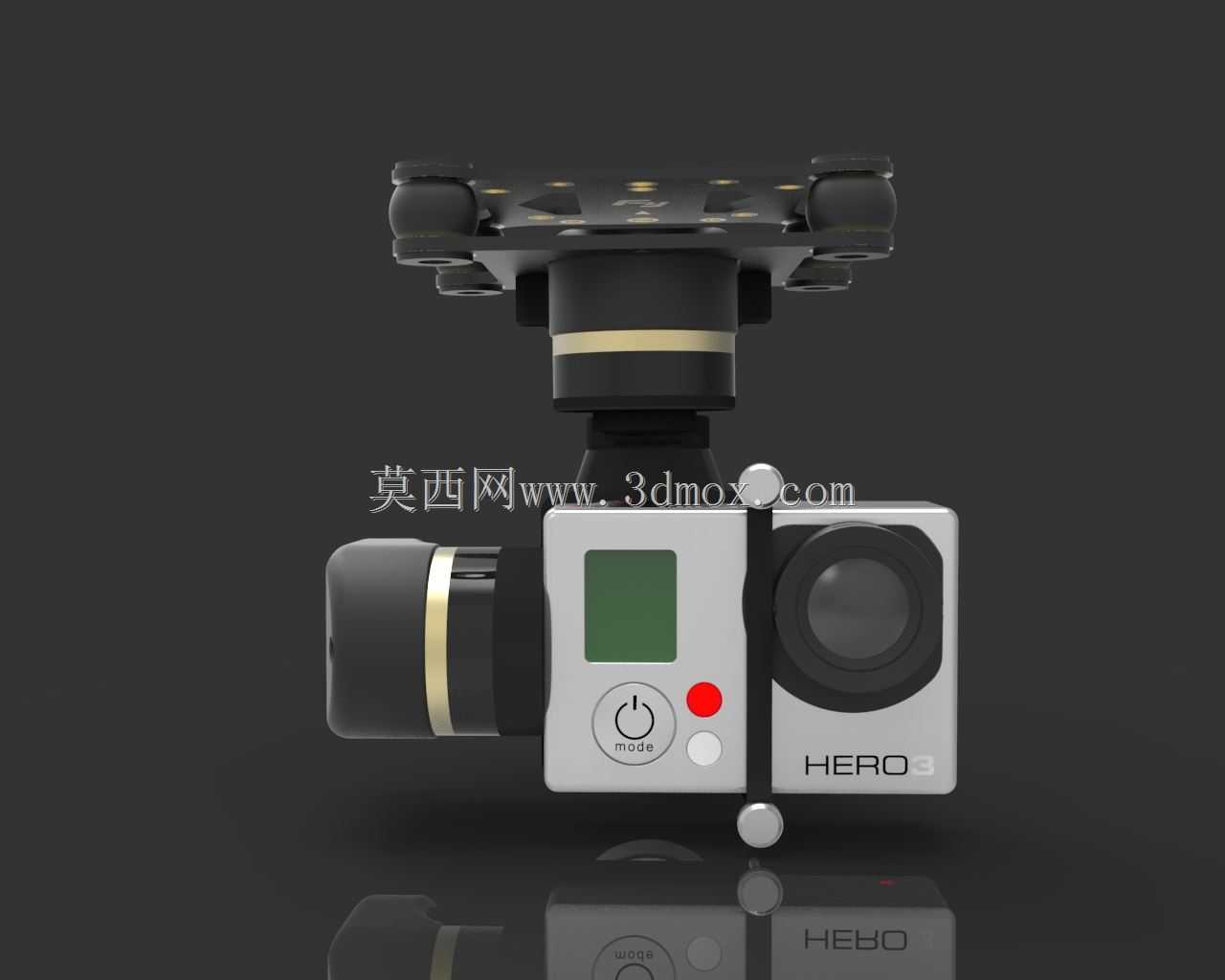 适用于GoPro的万向节迷你3D(Feiyutech)