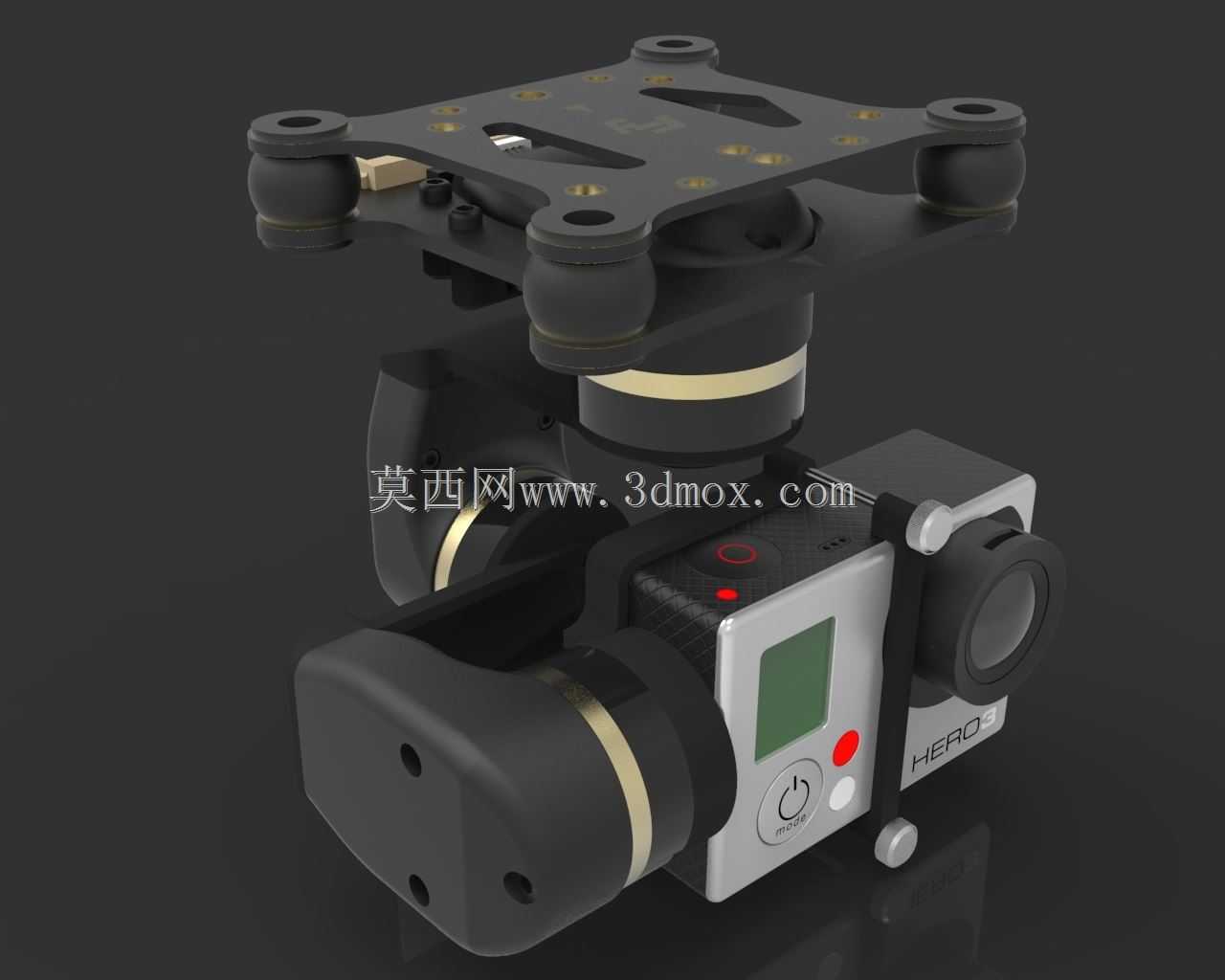 适用于GoPro的万向节迷你3D(Feiyutech)