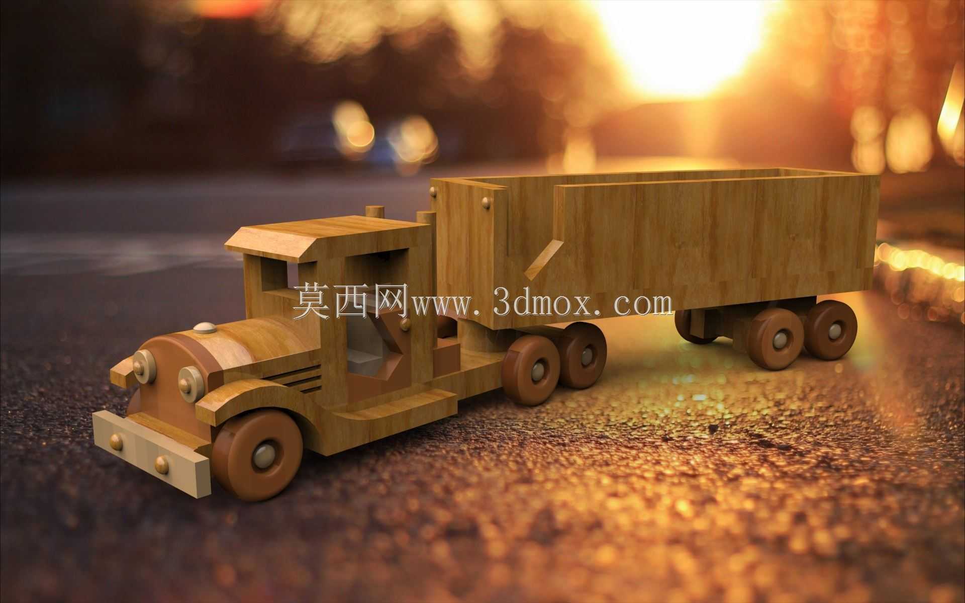 木制玩具卡车