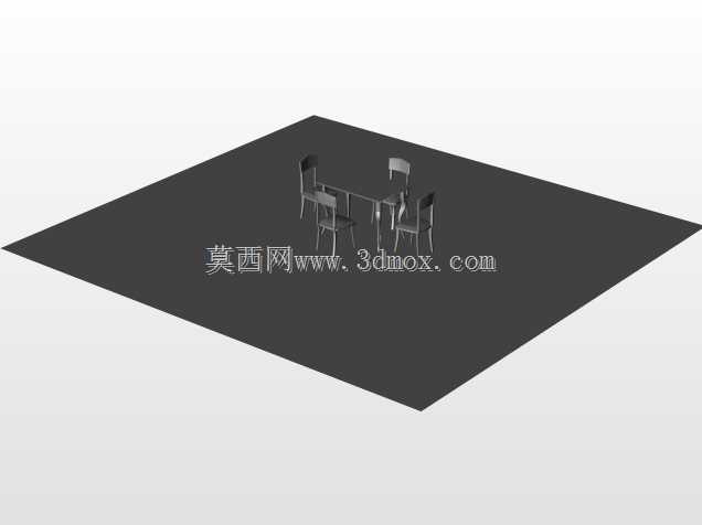咖啡厅桌椅3 100X60X75 cm