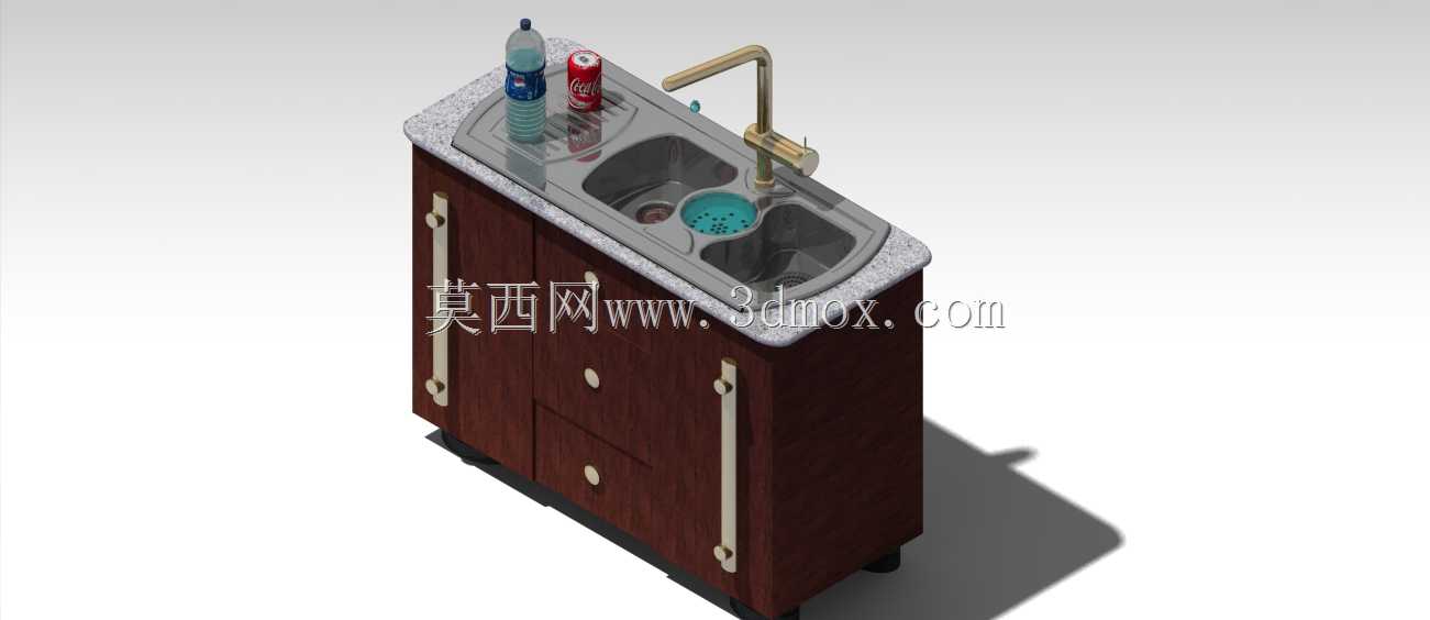已完工的厨房水槽