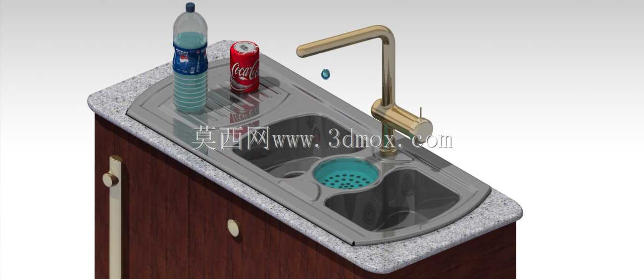 已完工的厨房水槽