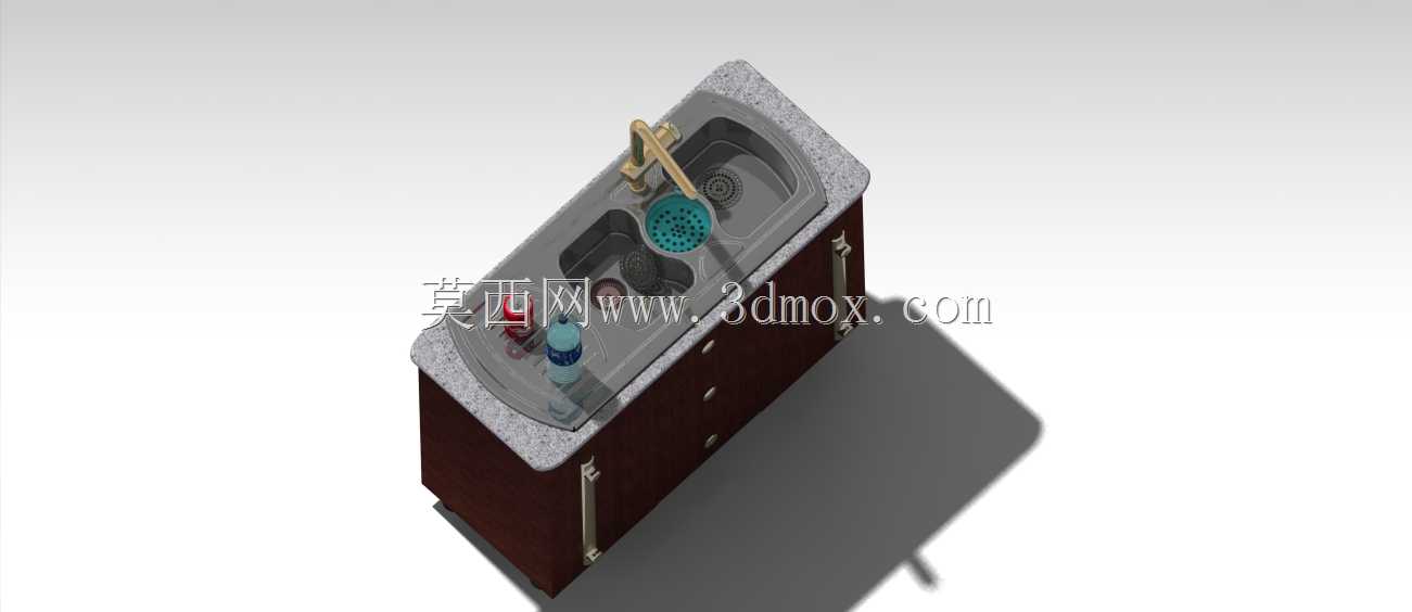 已完工的厨房水槽