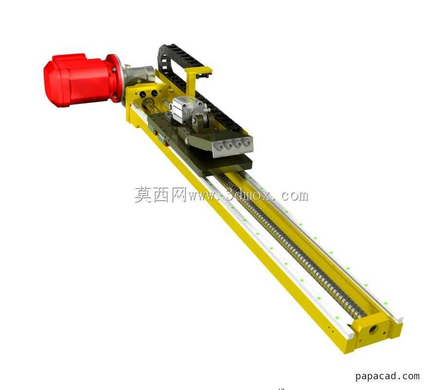 滚珠丝杠发动机的CAD-2D绘图三维设计