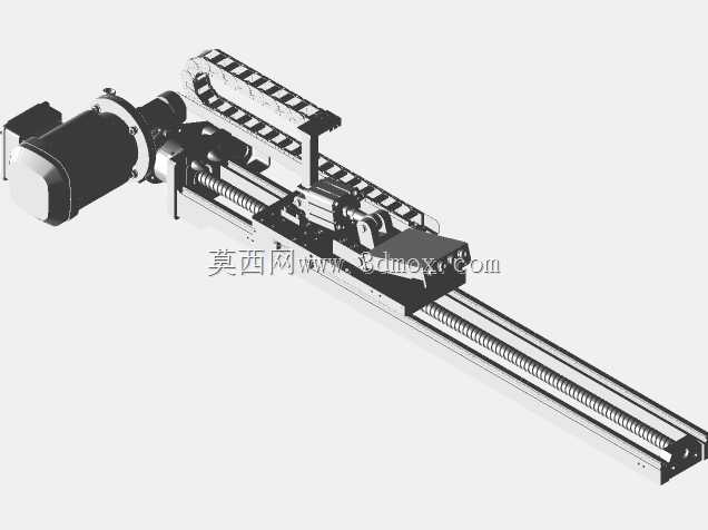 滚珠丝杠发动机的CAD-2D绘图三维设计
