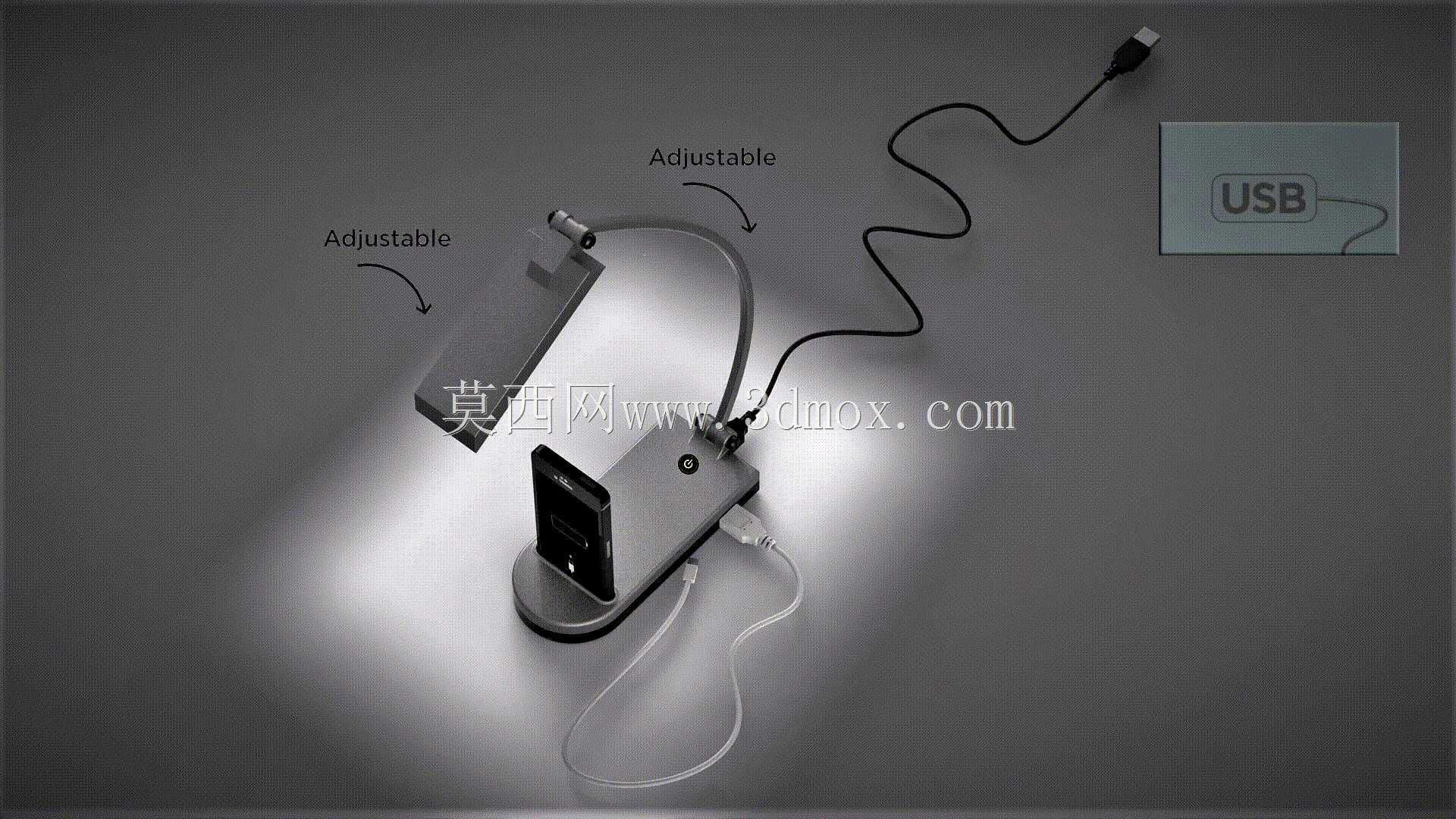 ��USB�ӿں͵绰����LED̨��