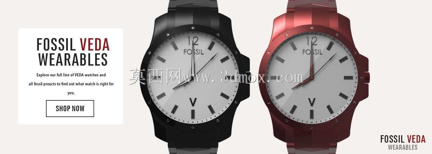 Concept Fossil Watch\u0026展台