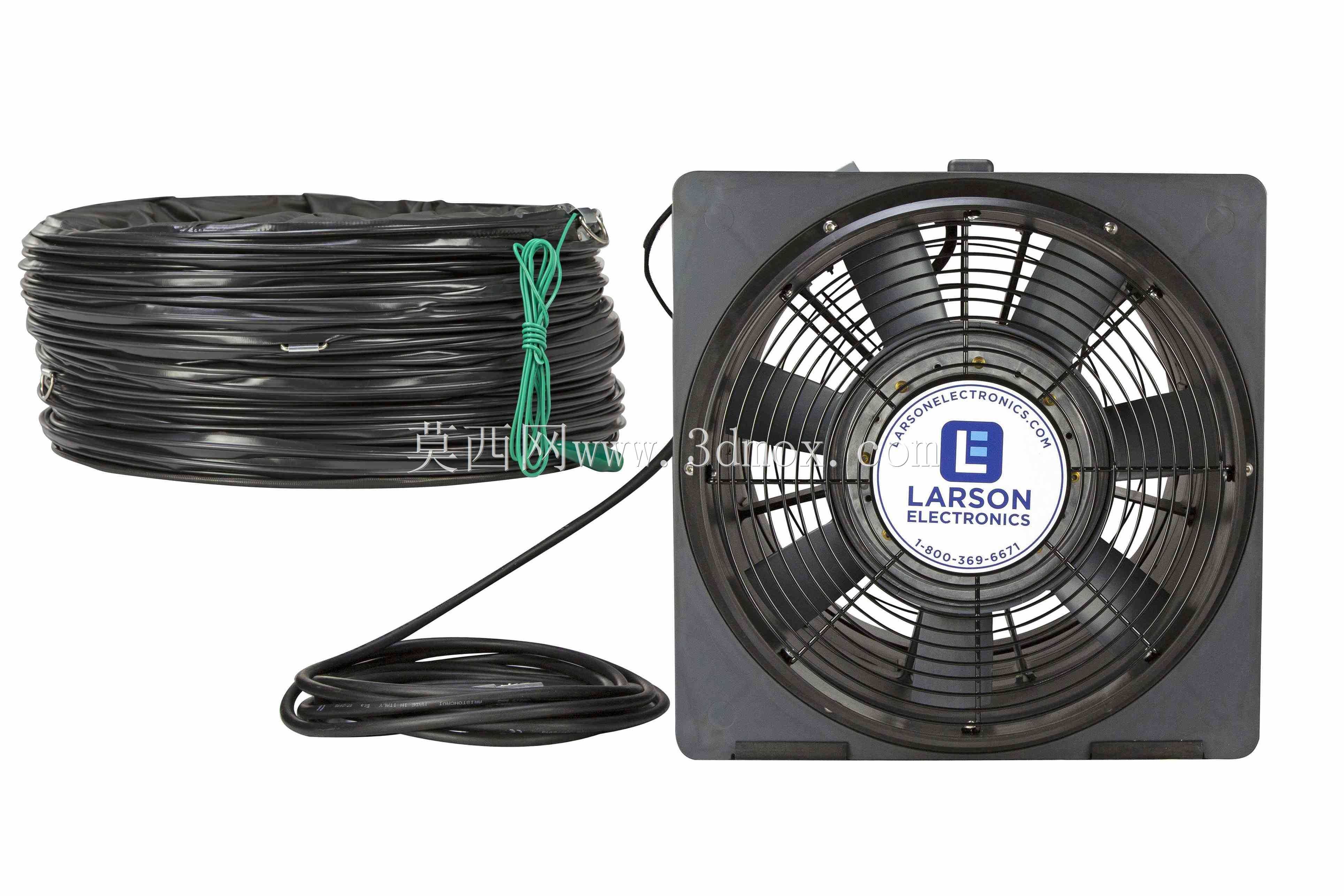 电动防爆鼓风机/通风机-4450 CFM-16\“-C1D1-50'16/3 SOOW带EPP线帽