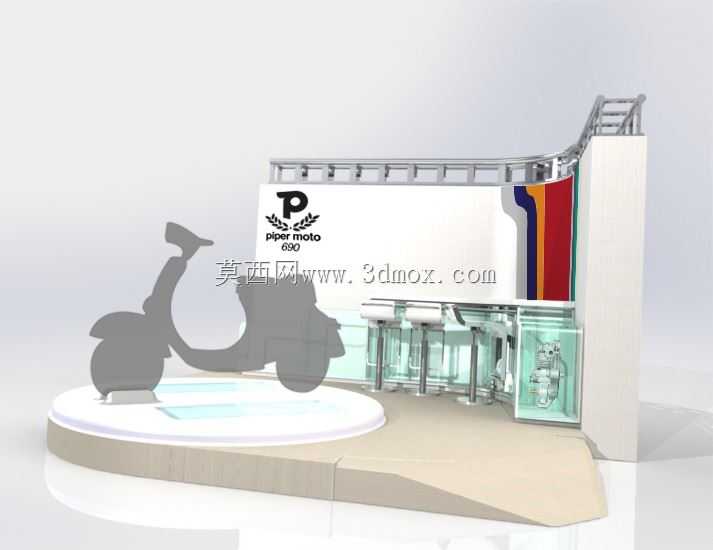 Piper Moto 690发布宣传展台