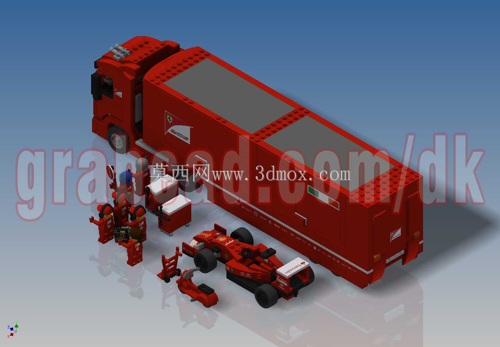 乐高速度冠军-F14\u0026斯库德里亚法拉利卡车(75913)