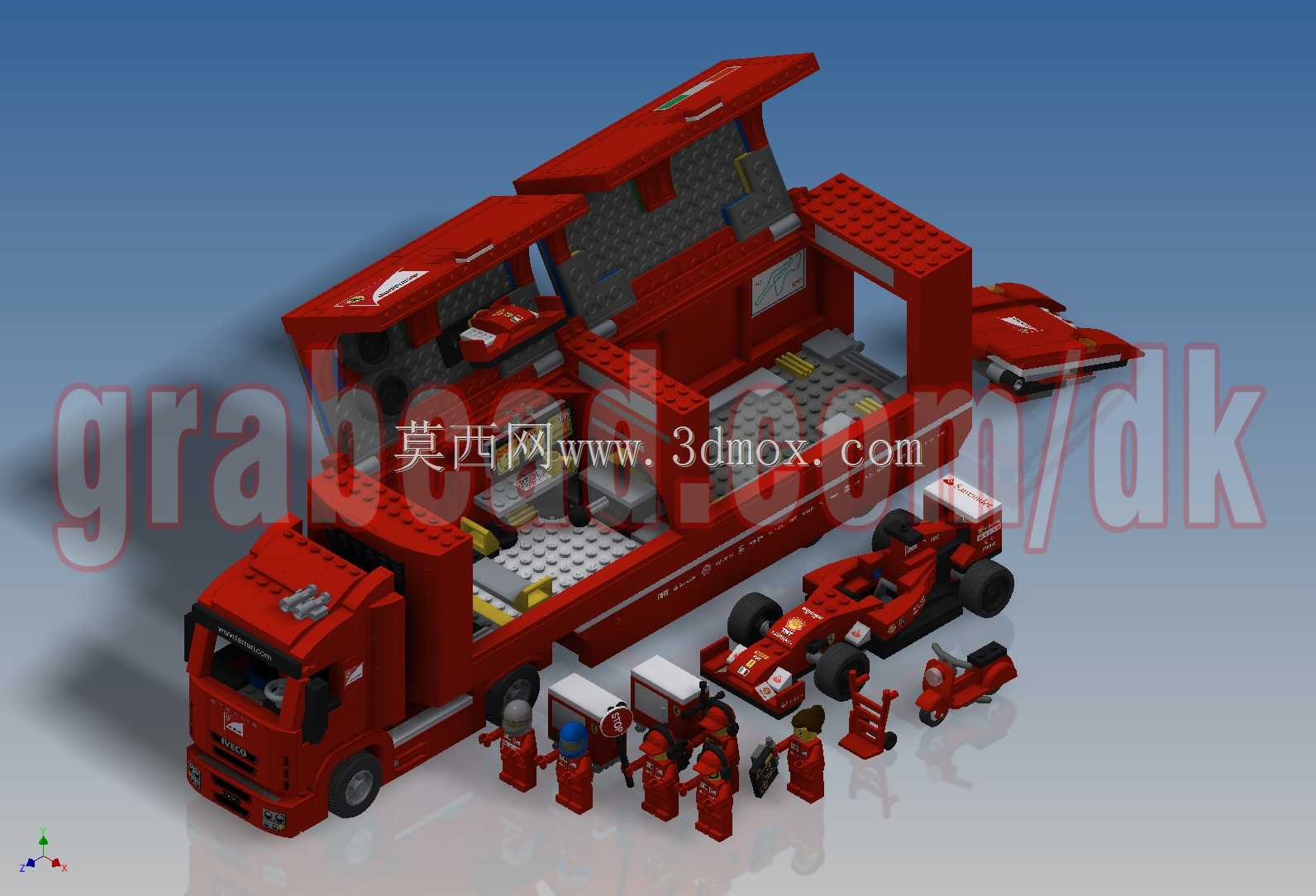 乐高速度冠军-F14\u0026斯库德里亚法拉利卡车(75913)