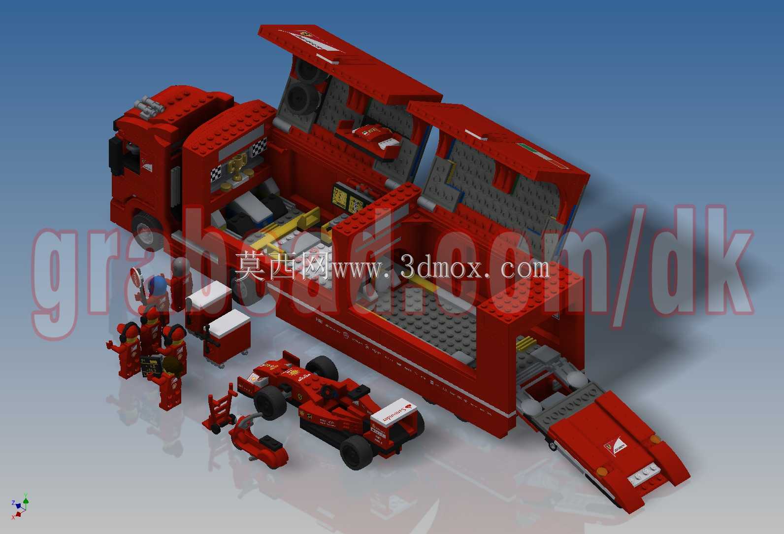 乐高速度冠军-F14\u0026斯库德里亚法拉利卡车(75913)