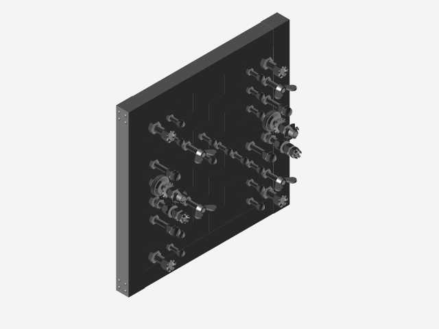 零件解决方案中创建的螺钉螺母