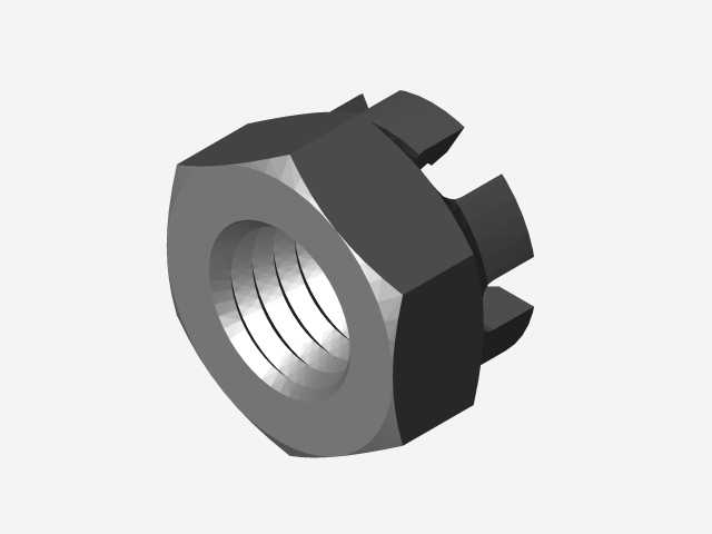 零件解决方案中创建的DIN 935 B