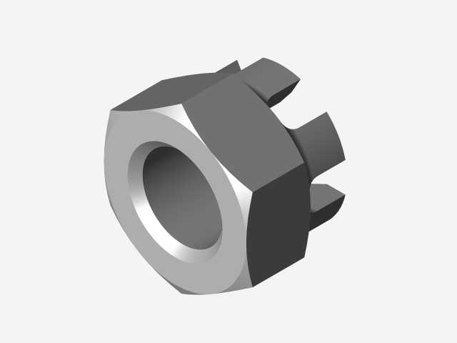 零件解决方案中创建的DIN 935 B
