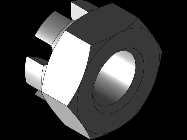 零件解决方案中创建的DIN 935 B