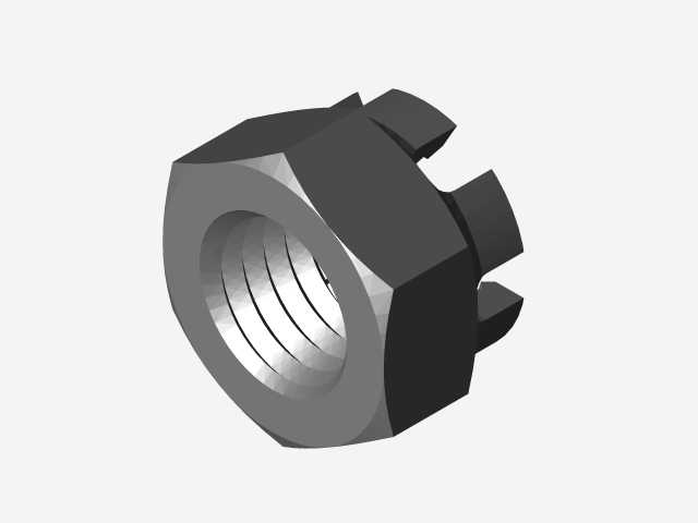 零件解决方案中创建的DIN 935 B