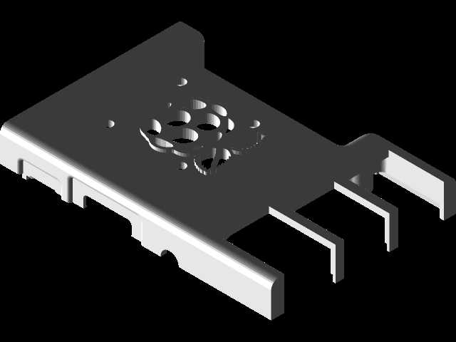 带风扇安装孔的Raspberry Pi B+外壳