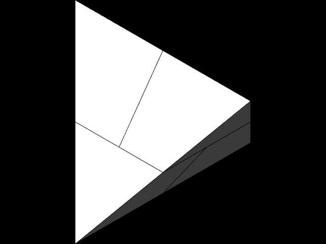 四棱柱形三角金字塔