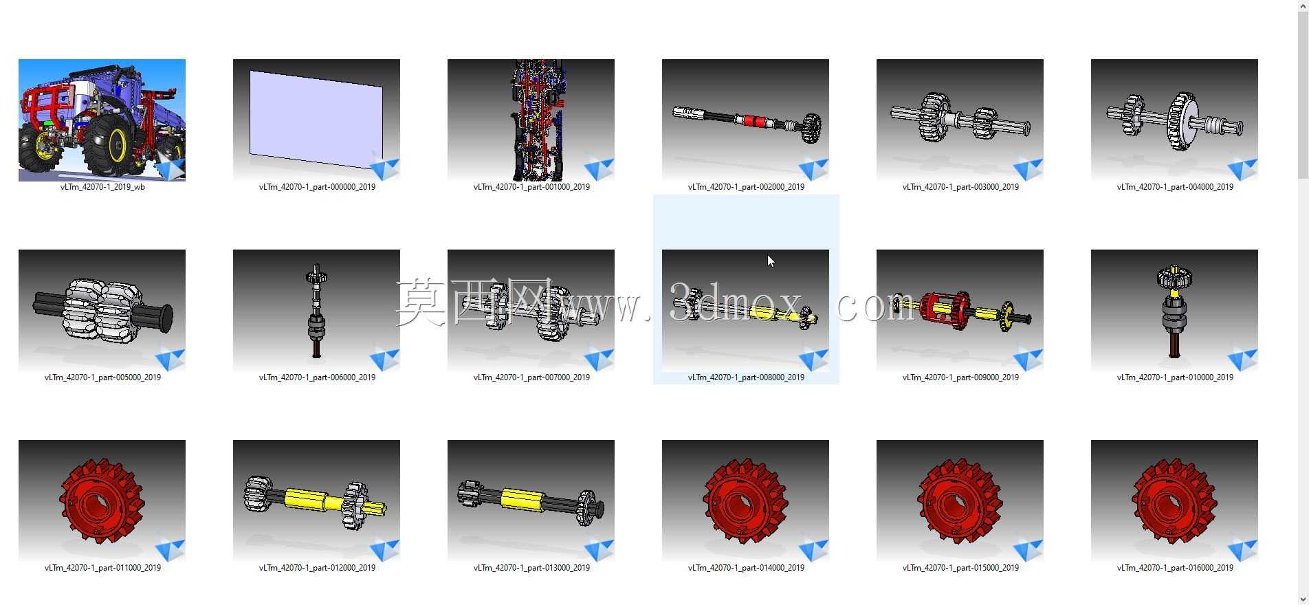 vLTm 42070-1乐高技术-130零件1862组件