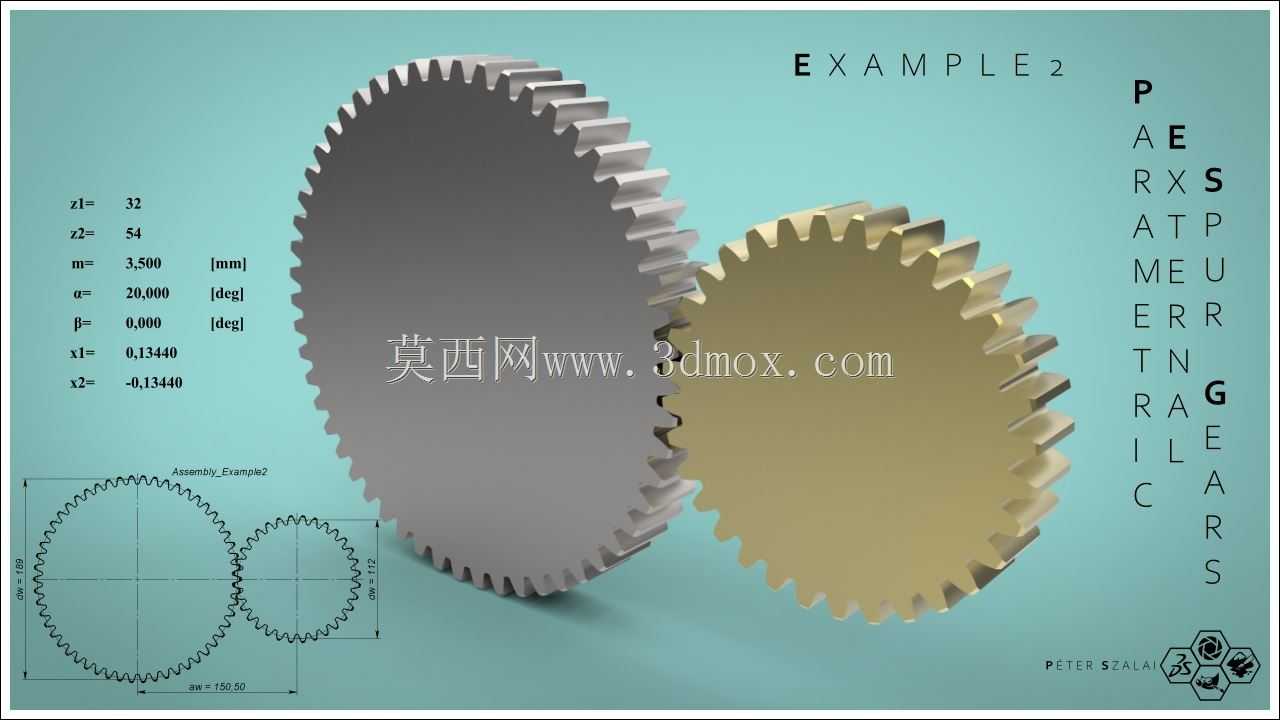 参数PTC CREO 3正齿轮和斜齿轮