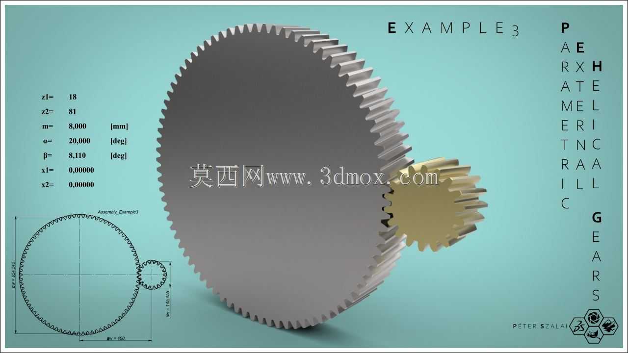 参数化SolidWorks 2019直齿轮和斜齿轮