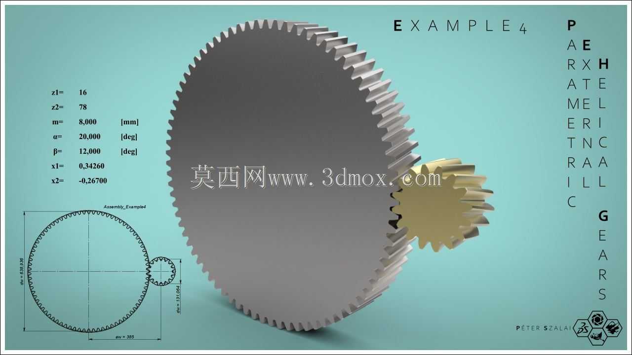 参数化SolidWorks 2019直齿轮和斜齿轮